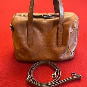 Fossil Sydney Tan Satchel